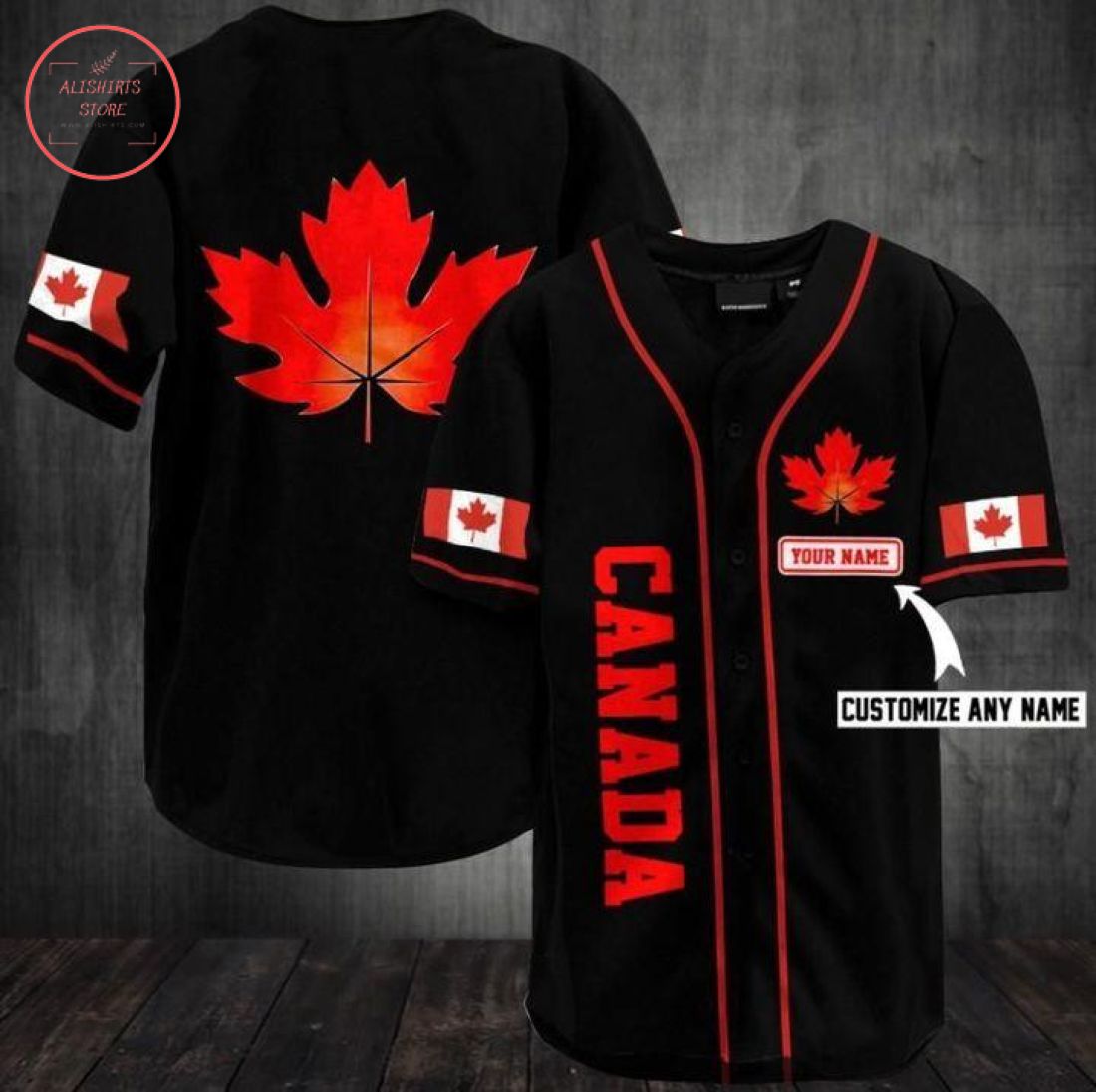 Personalized Canada Baseball Jersey