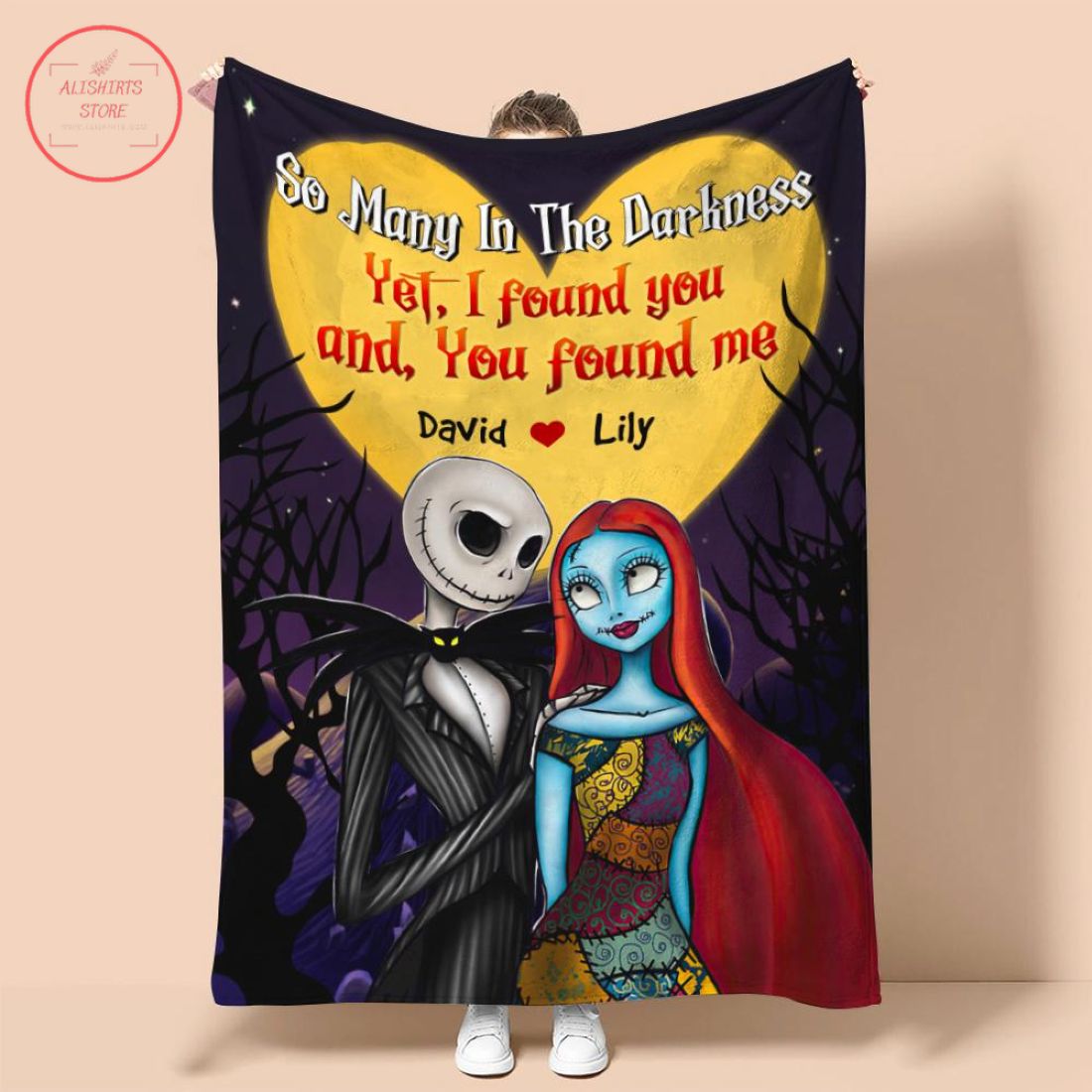 Personalized Couple Halloween So Many In The Darkness Bedding Set