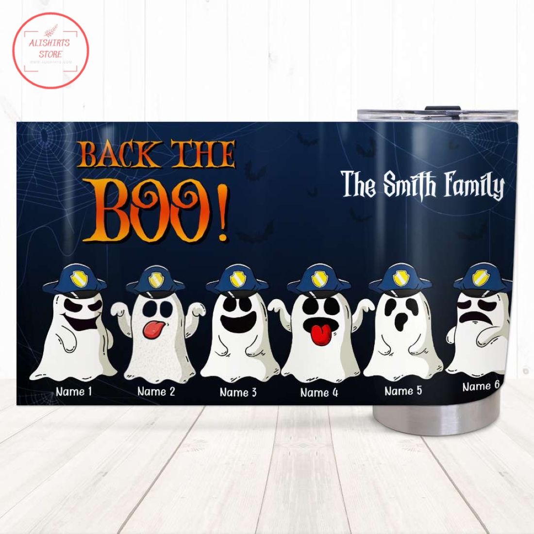 Personalized Family Back The Boo Halloween Tumbler