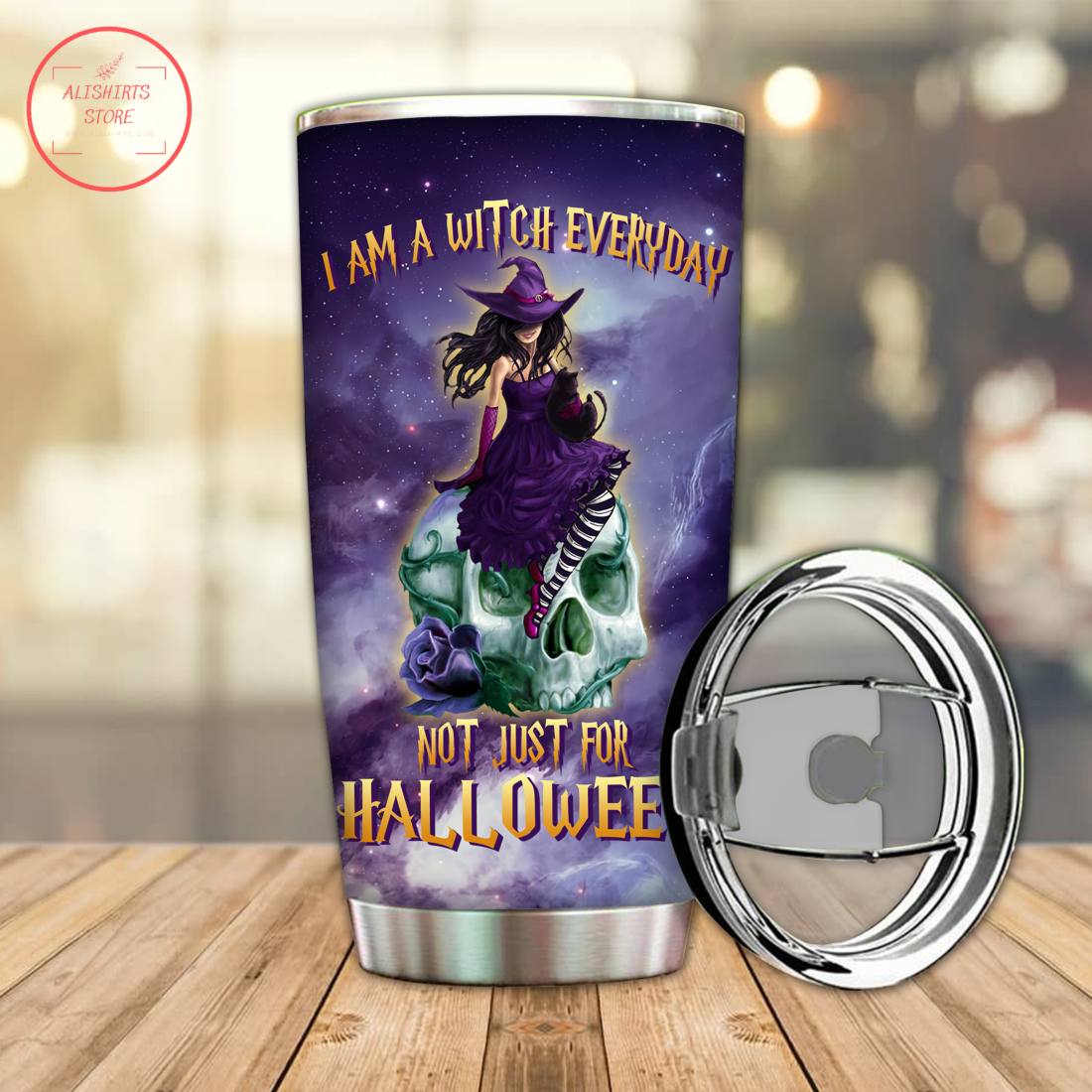 Personalized I Am A Witch Everyday Not Halloween Tumbler