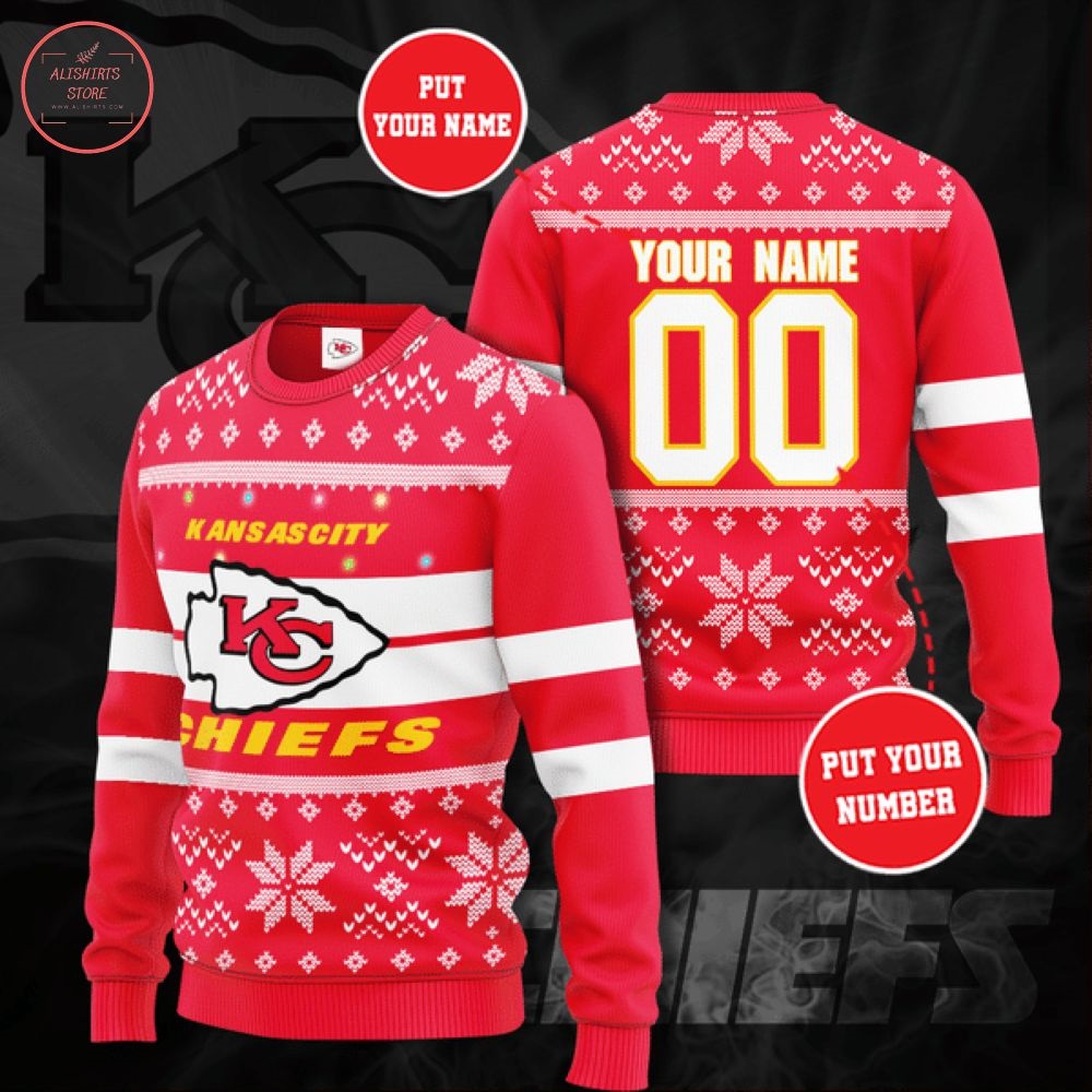 Personalized NFL Kansas City Chiefs Christmas Sweater
