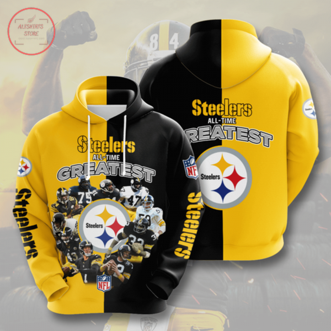 Personalized NFL Pittsburgh Steelers Hoodie 3D