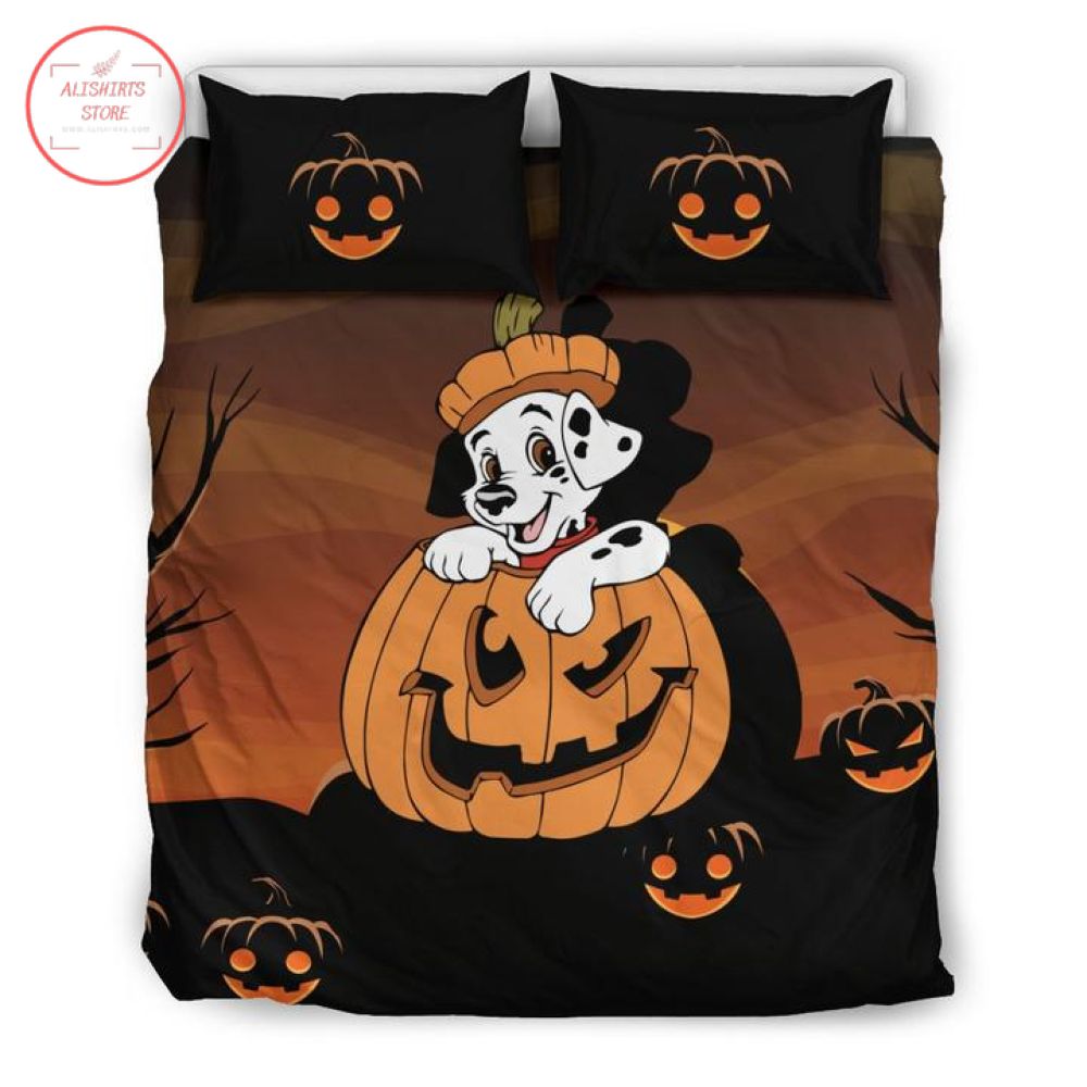 Pumkin Dalmatian Halloween Bedding Sets