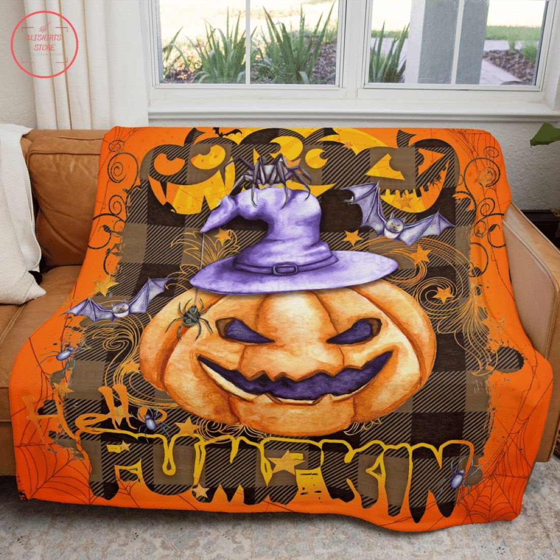 Pumpkin Boo Boo Halloween Quilt Bedding