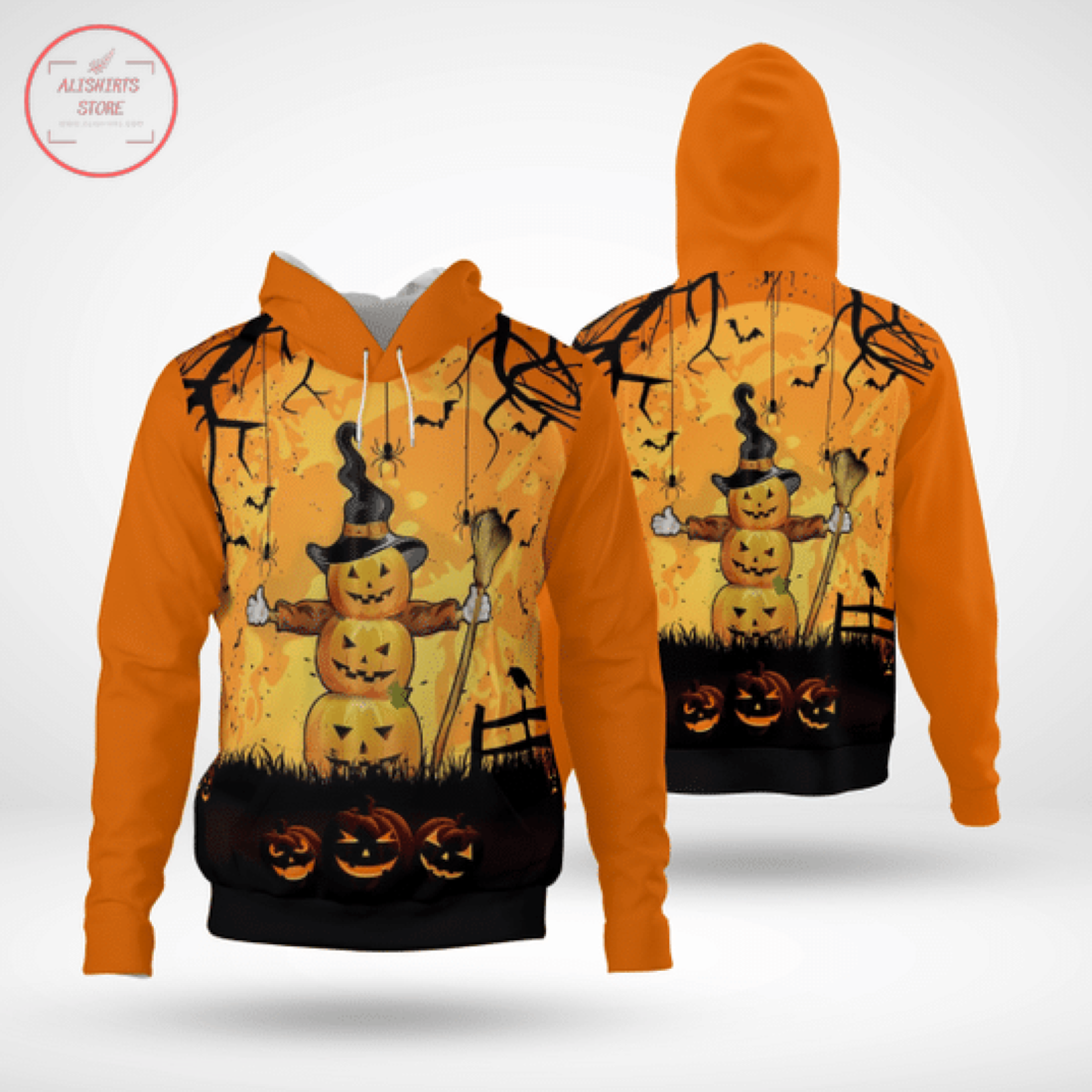 Pumpkin Man Halloween Hoodie 3D