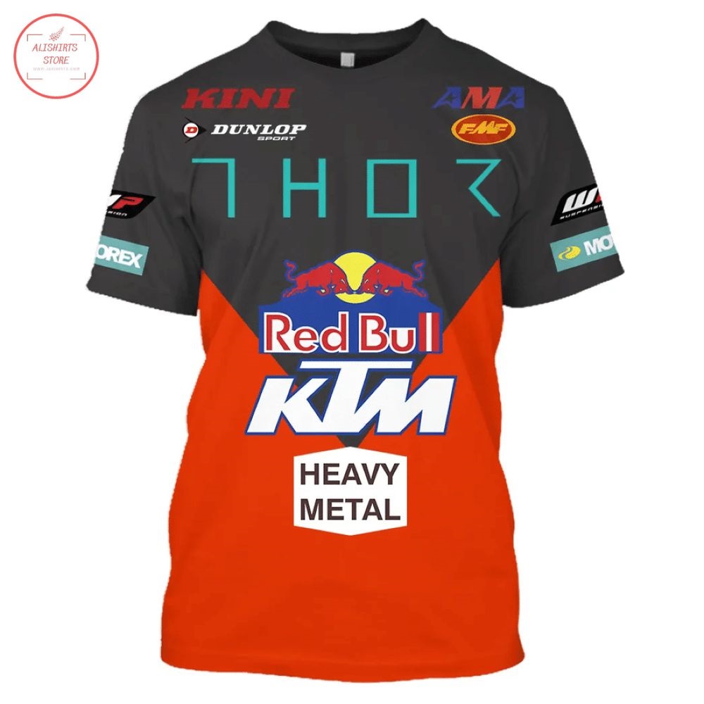 Red Bull KTM Racing Team Sports Car Shirt and Hoodie