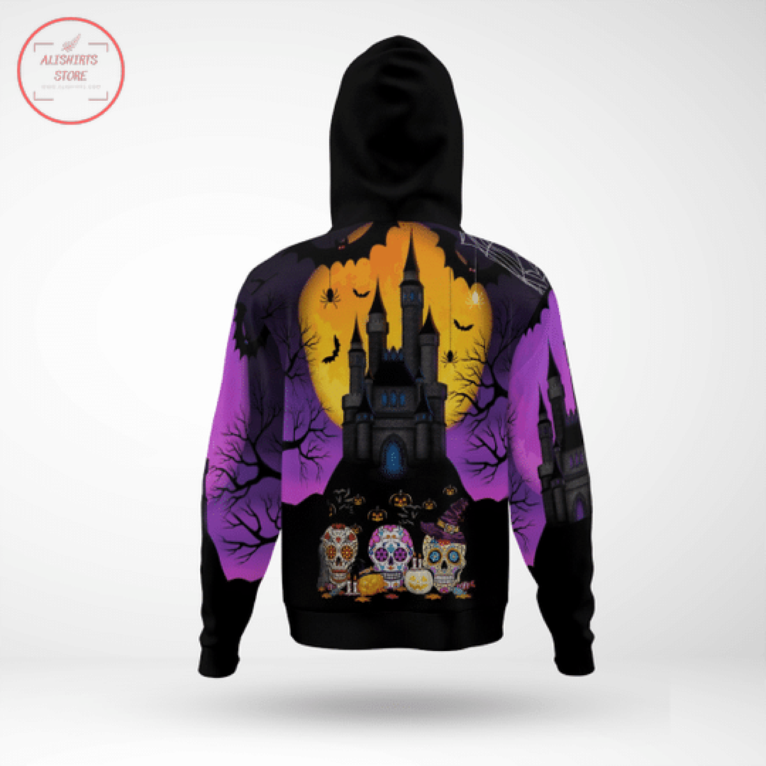 Sugar Skull Halloween Hoodie 3D