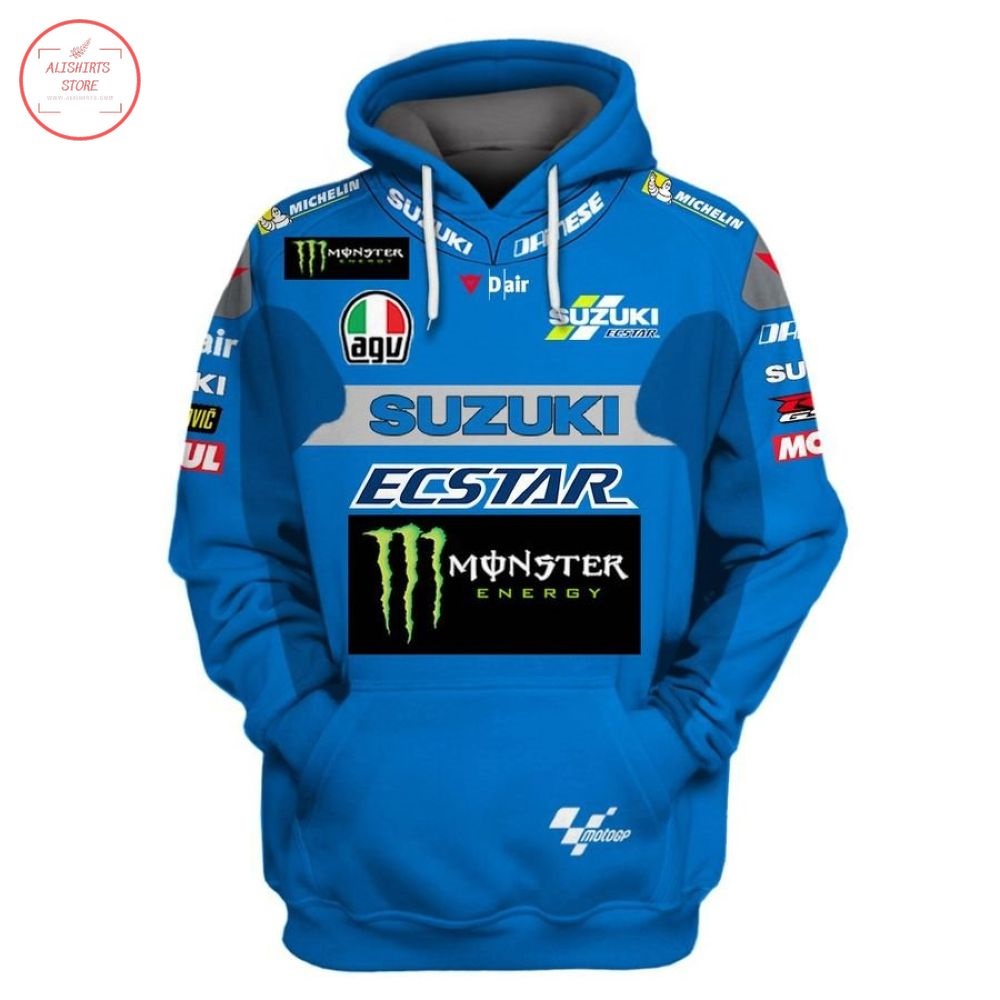 Suzuki Ecstar Monster Energy MotoGP Shirt and Hoodie