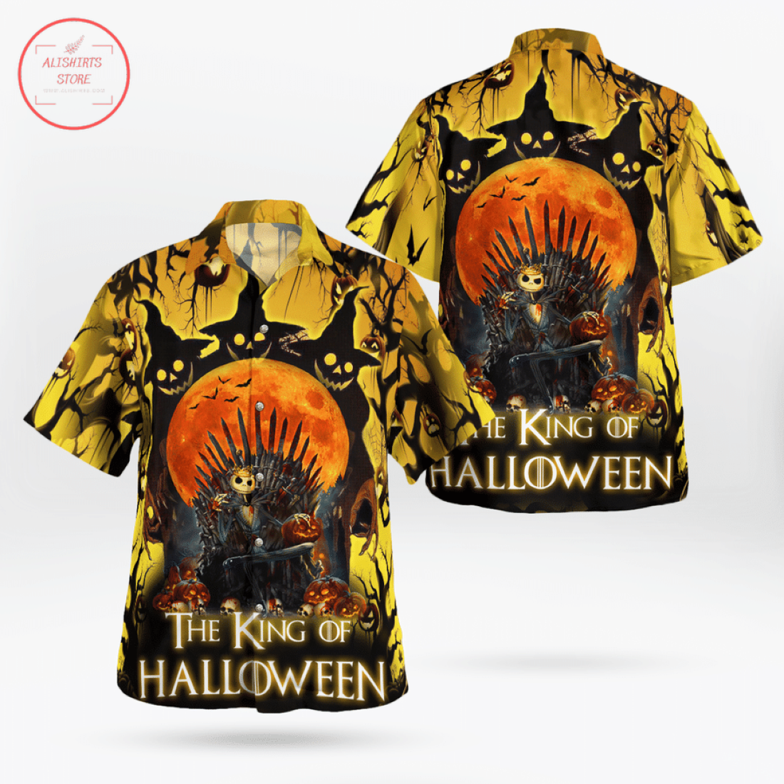 The King Of Halloween Hawaiian Shirt