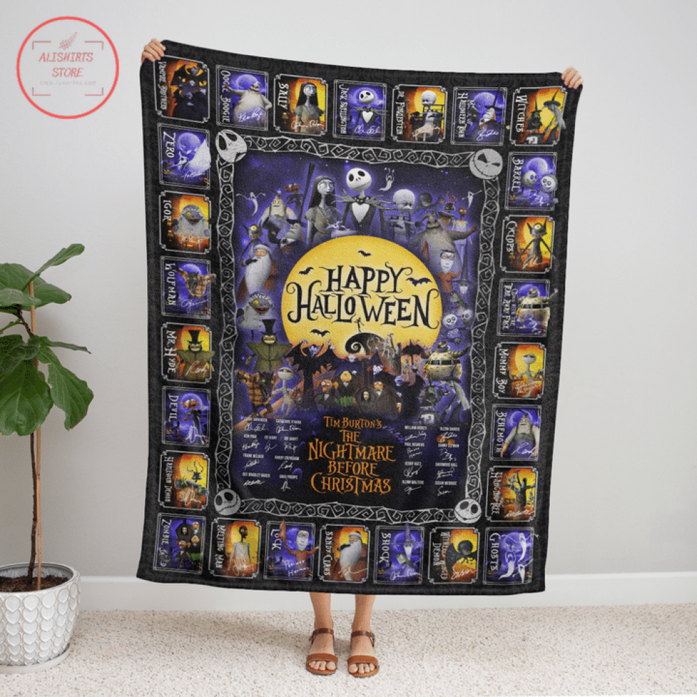 The Nightmare Before Christmas Halloween Blanket