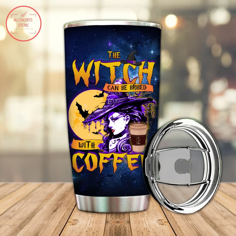 The Witch Can Be Bribed Halloween Tumbler