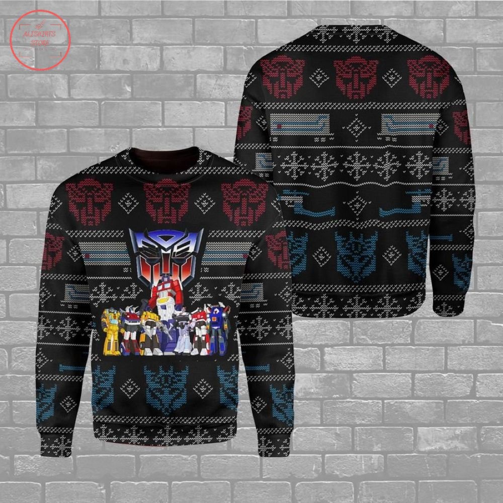 Transformers Robot Movies Ugly Christmas Sweater