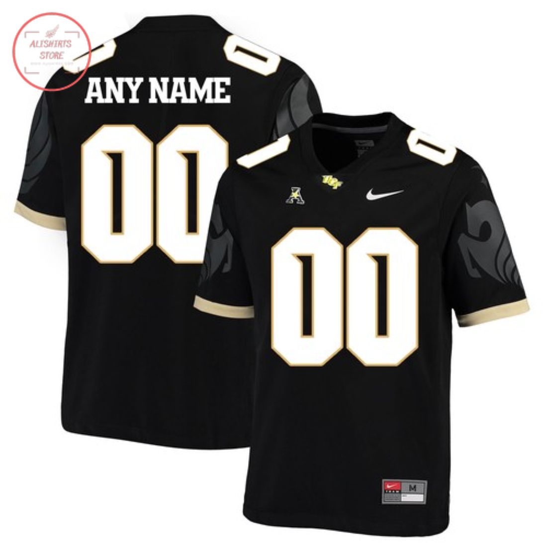 UCF Knights Custom Black Football Jersey