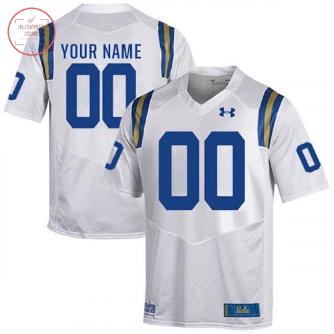 UCLA Bruins Custom White Football Jersey