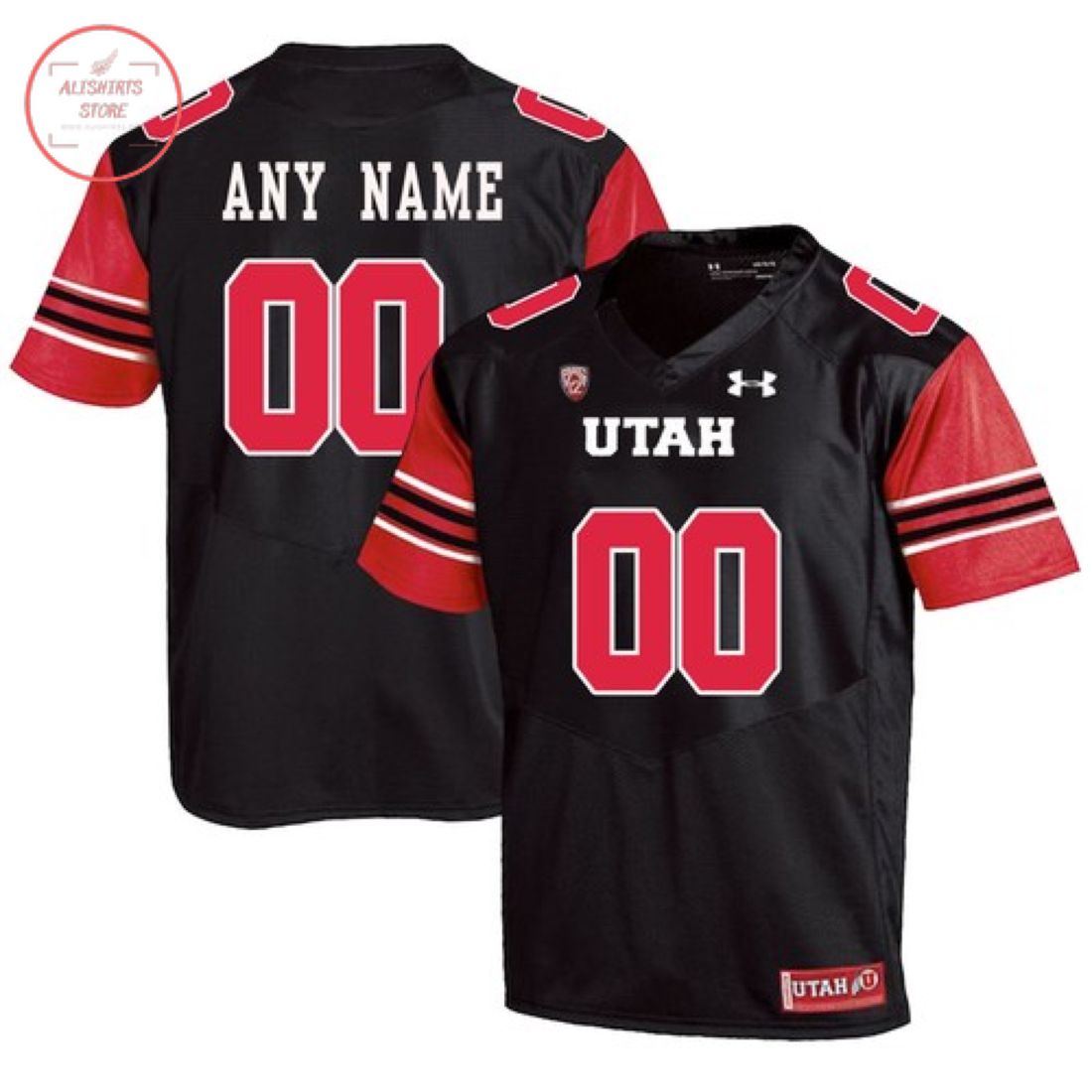 Utah Utes Custom Name Number Football Jersey