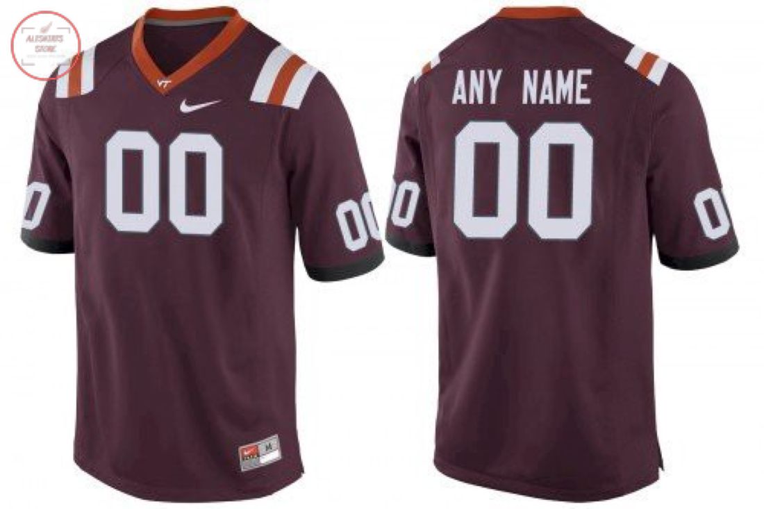 Virginia Tech Hokies Custom Name Number Football Jersey