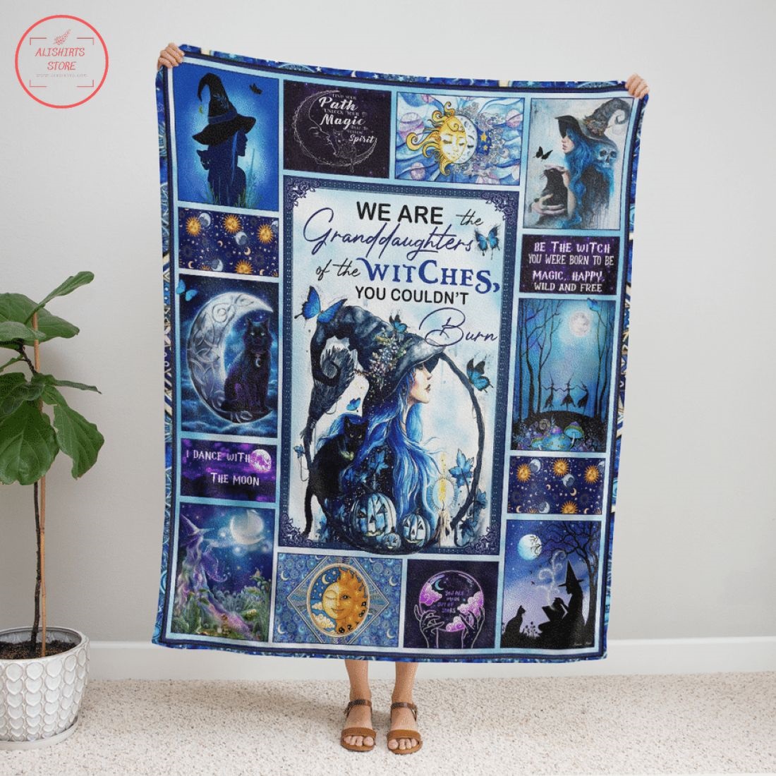 We Are Granddaughter Of The Witches Halloween Blanket
