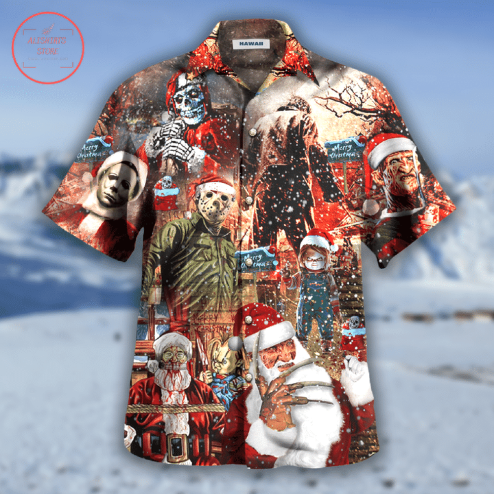 We Wish a Scary Christmas Hawaiian Shirt