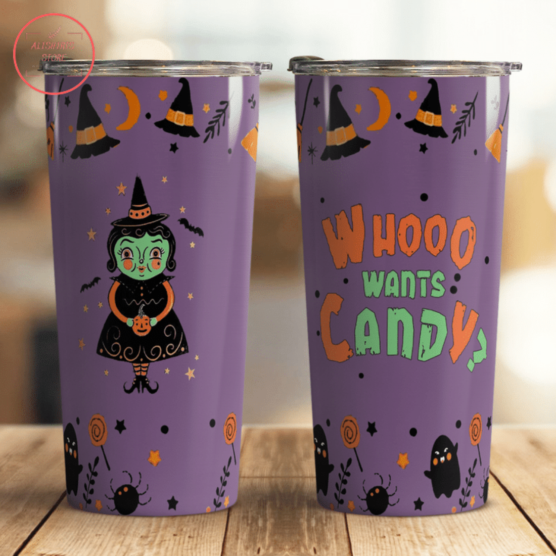 Whooo Wants Candy in Halloween Nightmare Tumbler