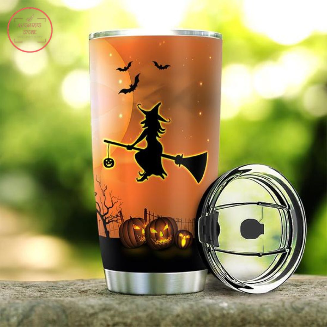 Witch Broom Fits Ride It Halloween Tumbler