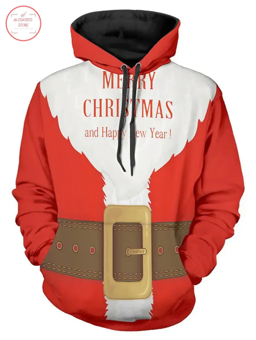 Santa Suit Christmas Hoodie 3D