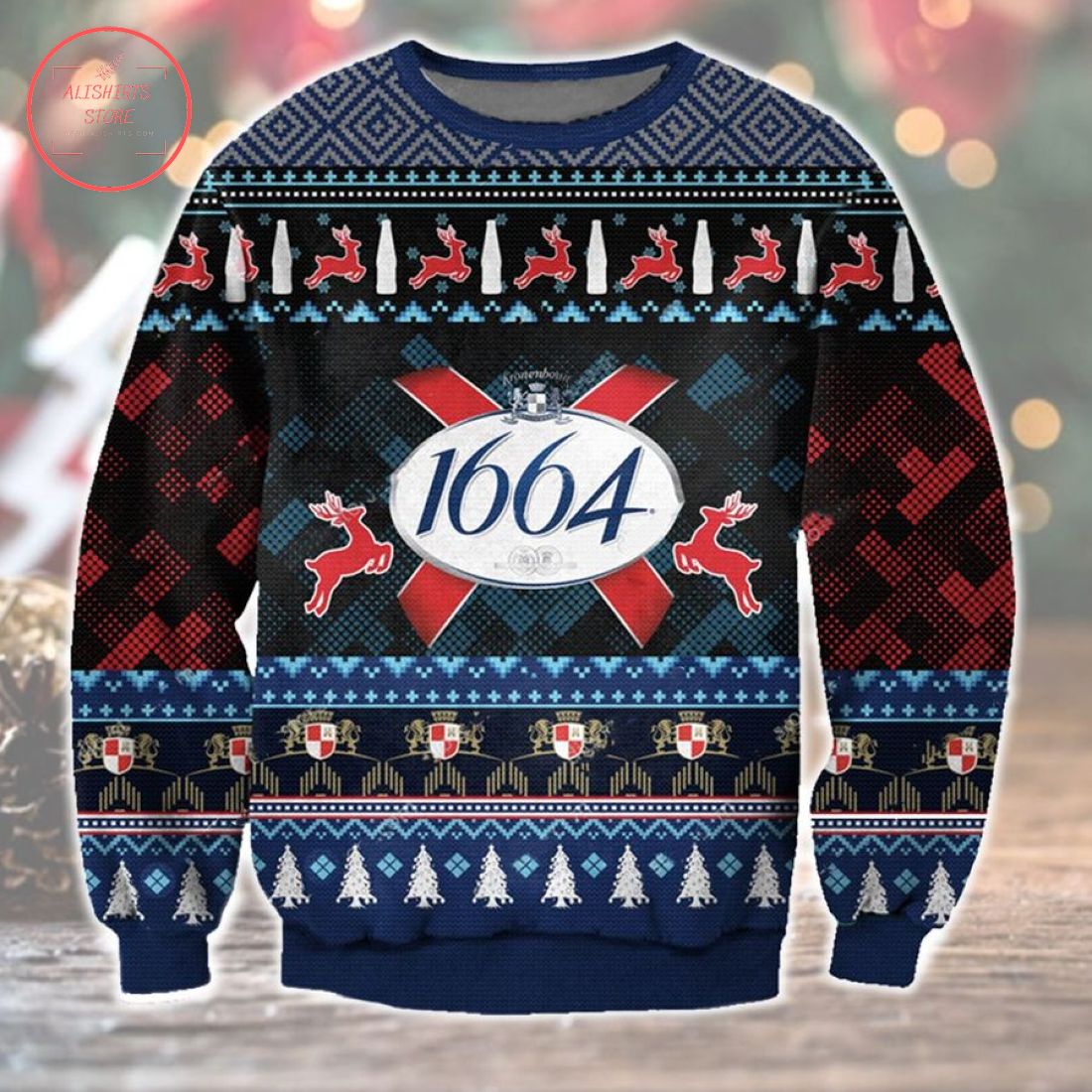 1664 Blanc Beer Ugly Christmas Sweater
