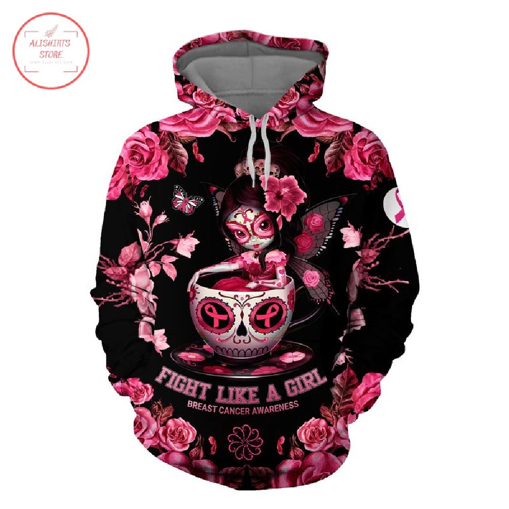 A Girl Fight Breast Cancer Awareness Hoodie