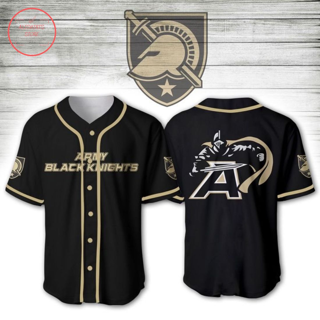 Army Black Knights NCAA Baseball Jersey