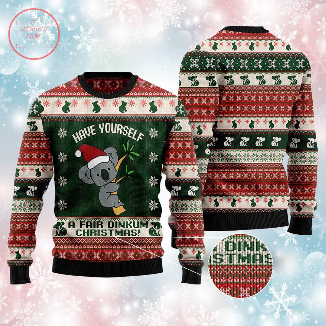 Australian Fair Dinkum Christmas Sweater