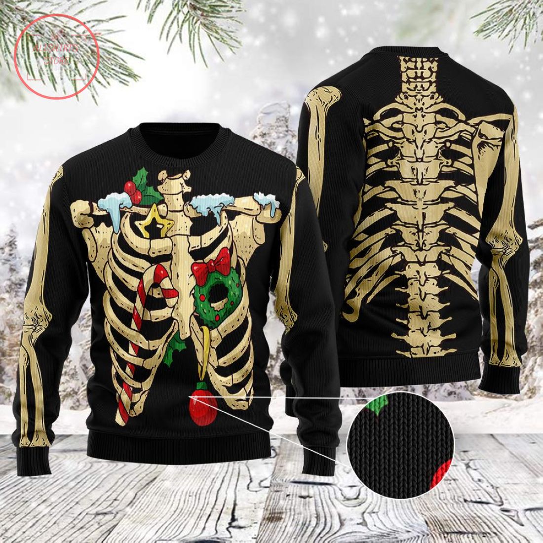 Awesome Skeleton Christmas Sweater