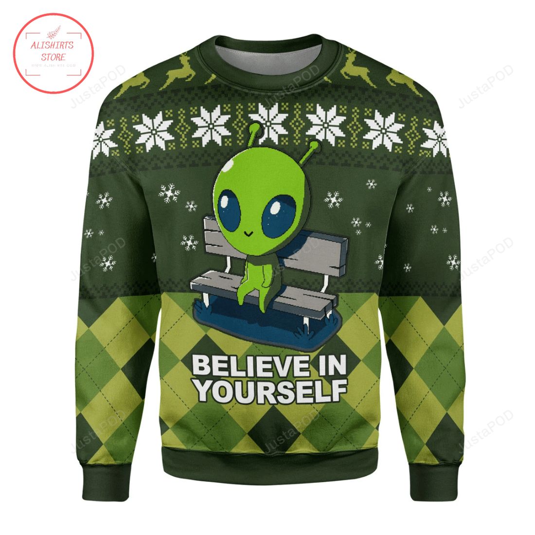 Believe In Yourself Ugly Christmas Sweater