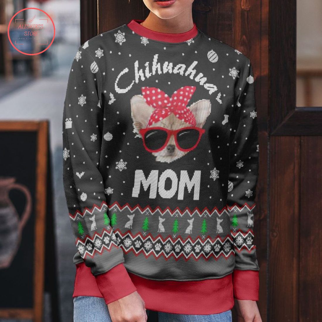 Best Chihuahua Mom and Dad Ugly Christmas sweater