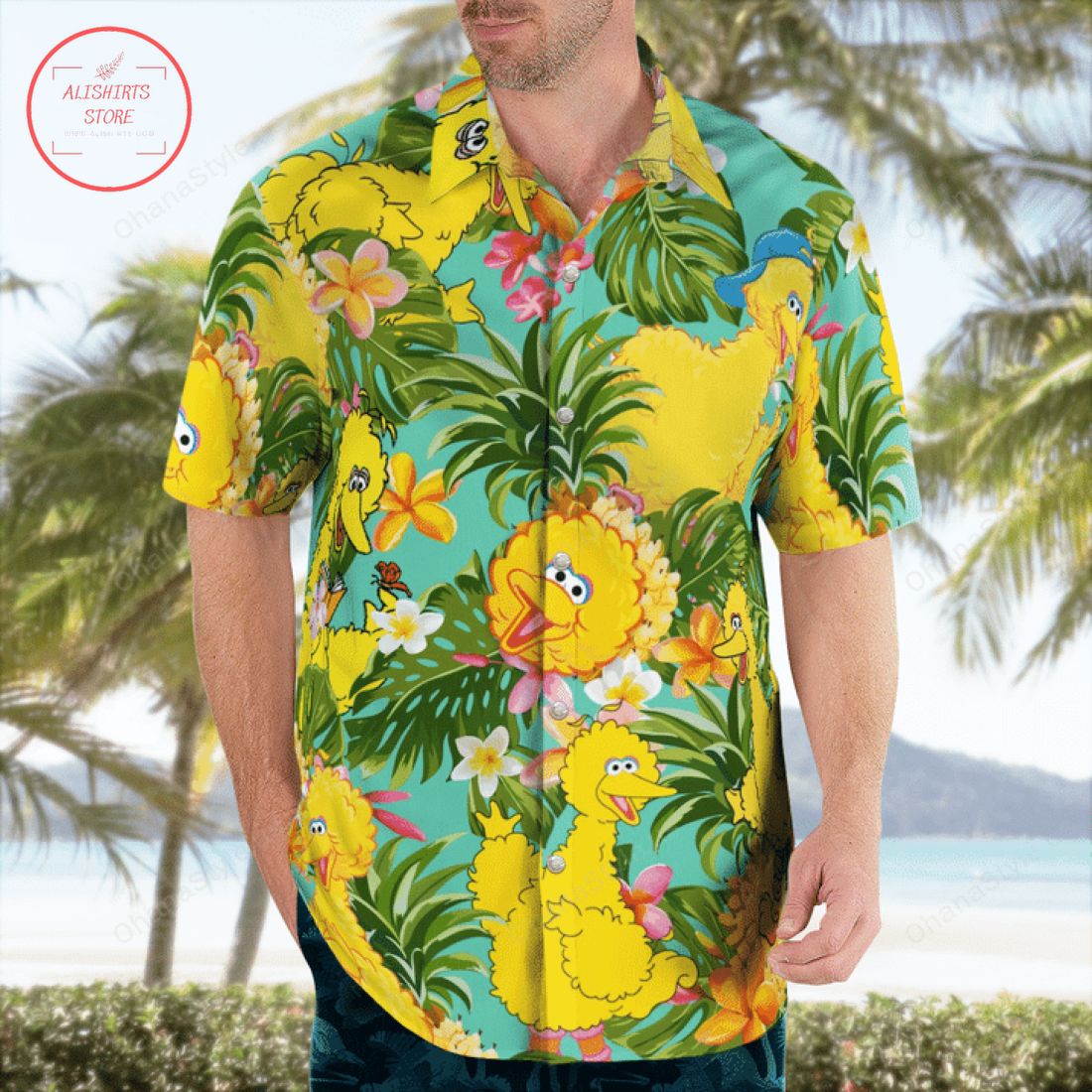 Big Bird Tropical Hawaiian Shirt