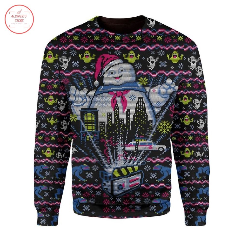 Big Ghost Ugly Christmas Sweater