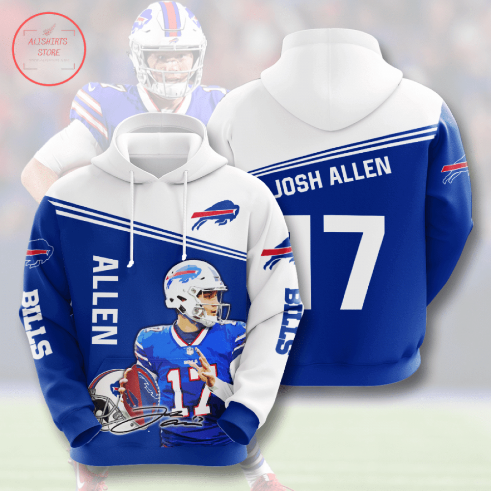 Buffalo Bills Josh Allen 3D Hoodie