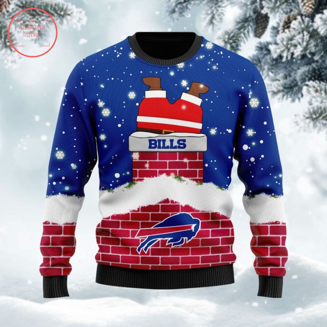 Buffalo Bills Santa Claus Custom Ugly Christmas Sweater