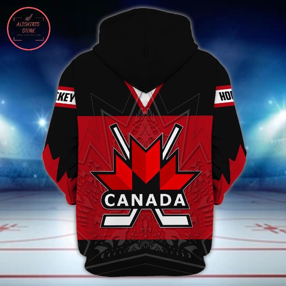 Canada Hockey Maple Leaf 3D Hoodie