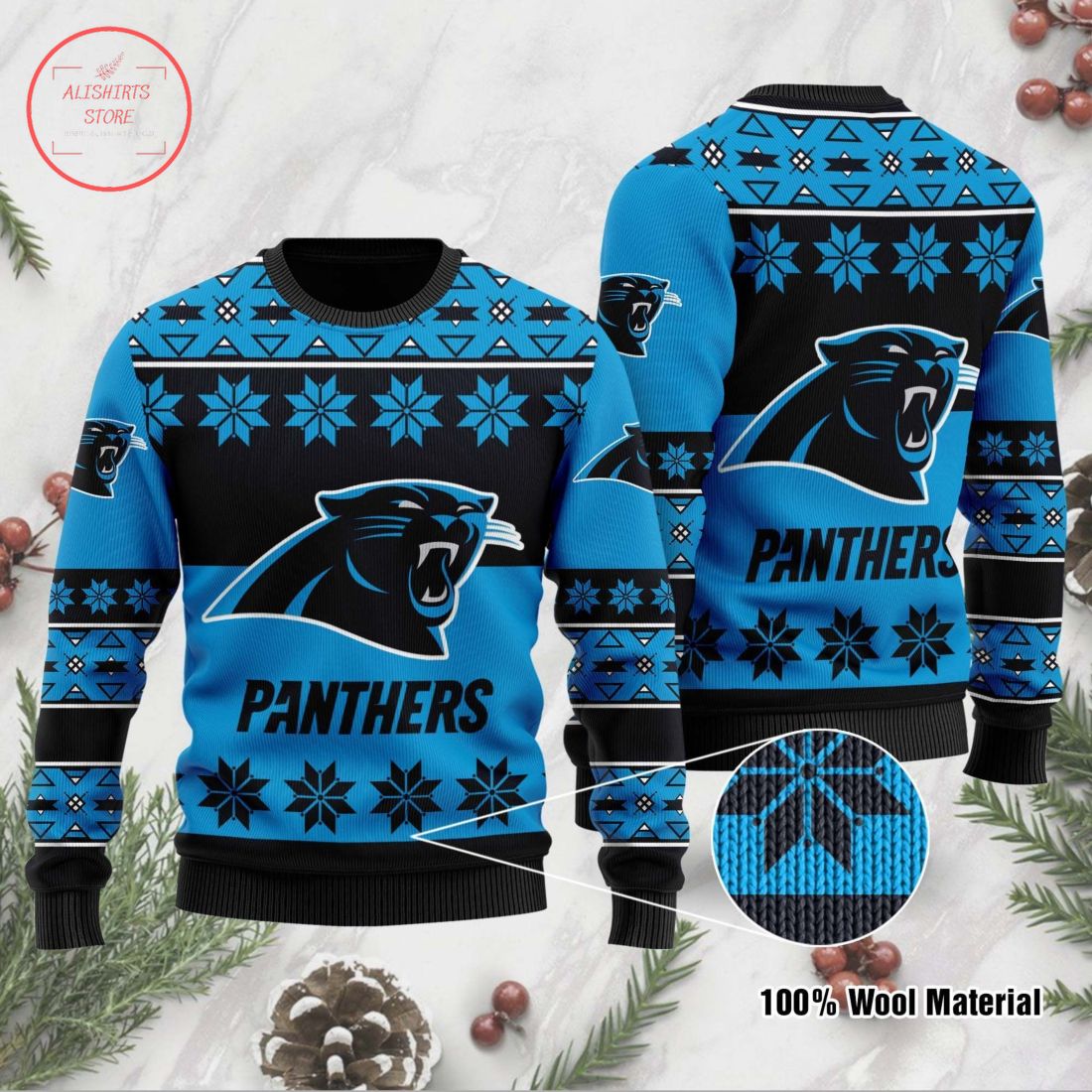 Carolina Panthers Ugly Christmas Sweater