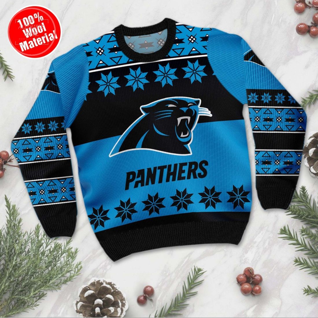 Carolina Panthers Ugly Christmas Sweater