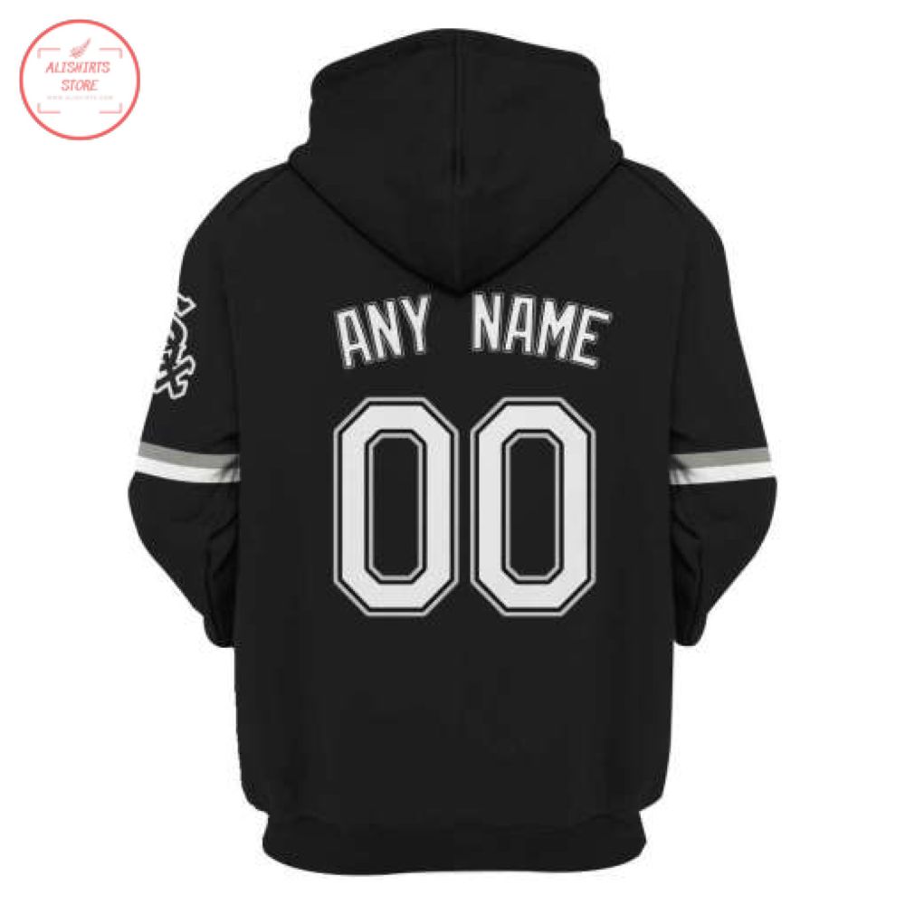 Chicago White Sox Black Personalized Hoodie 3d