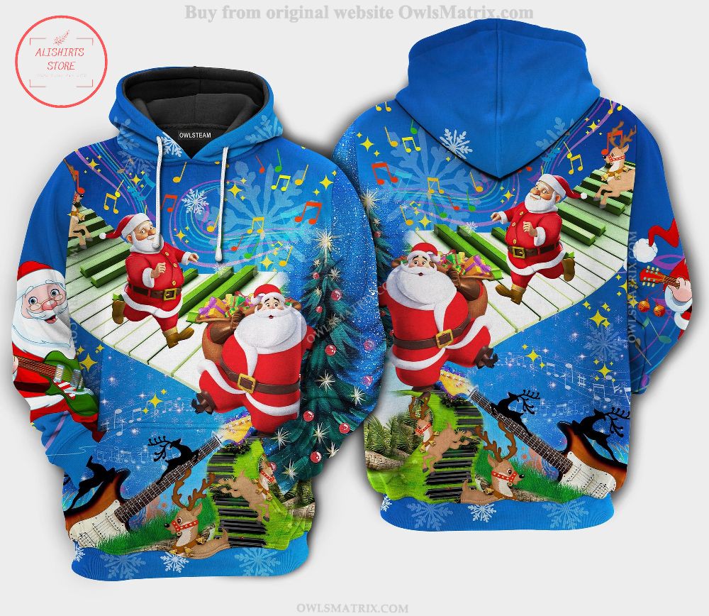 Christmas Dance On Musical 3D Hoodie