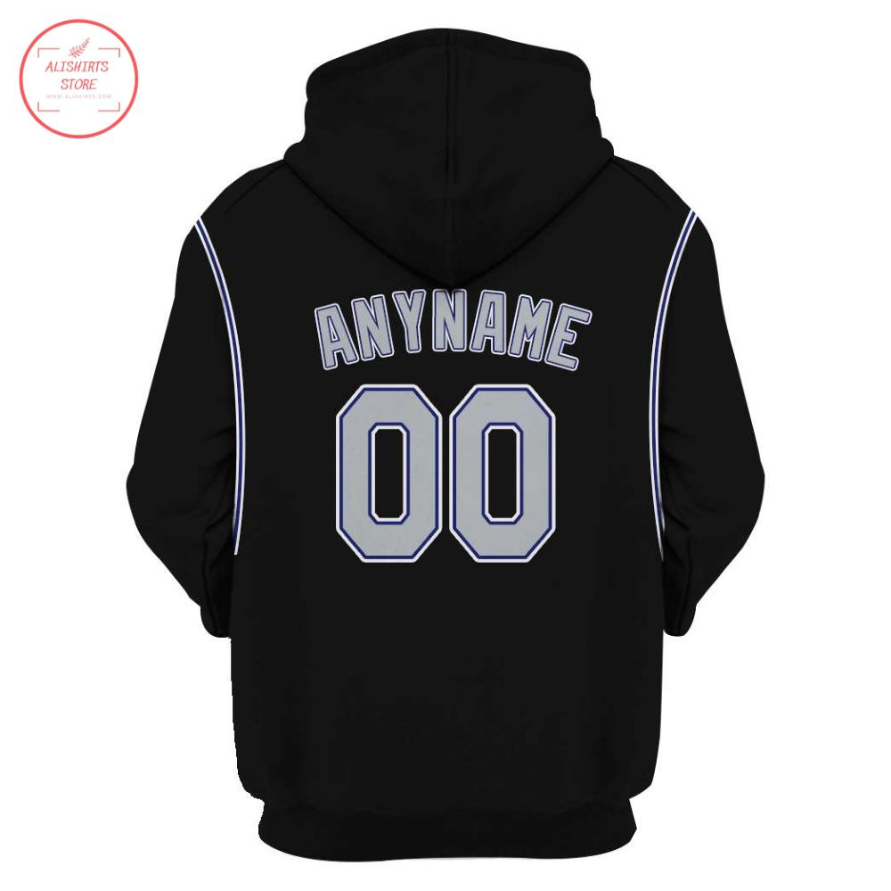 Colorado Rockies Black Personalized Hoodie 3d