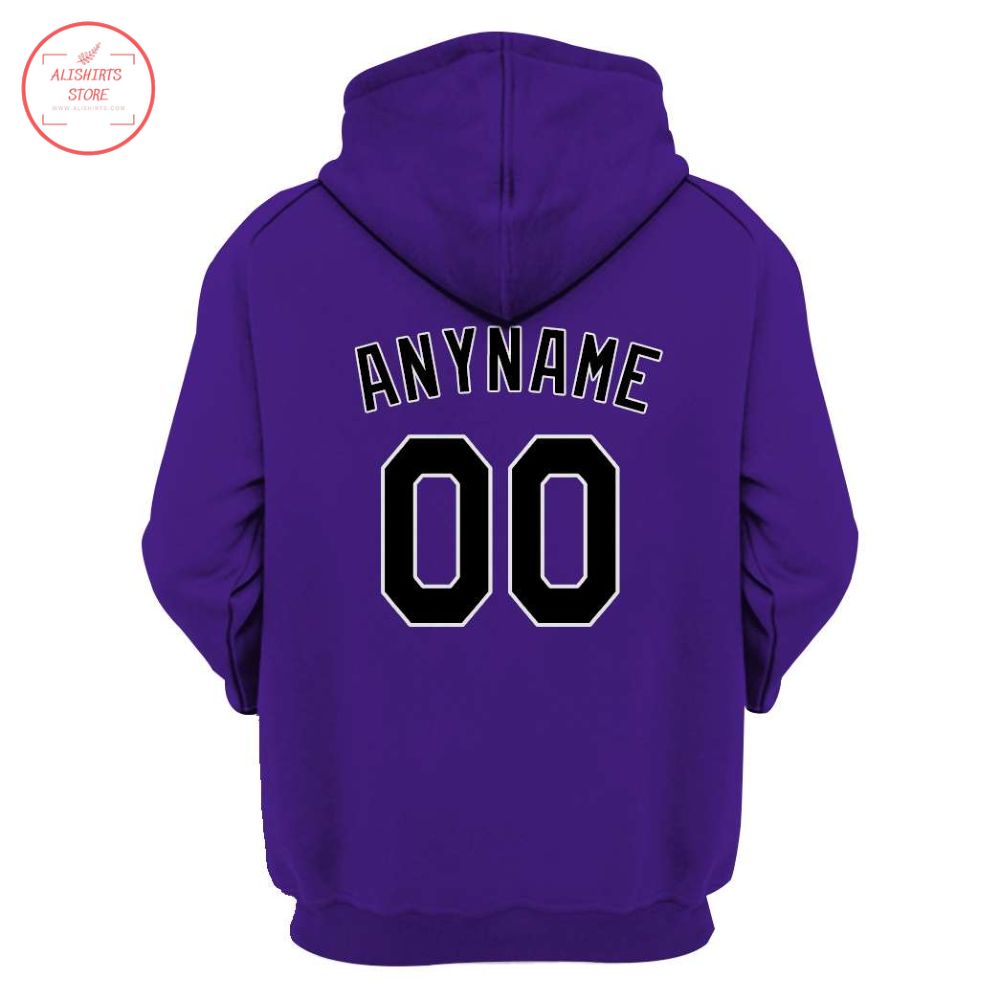 Colorado Rockies Purple Personalized Hoodie