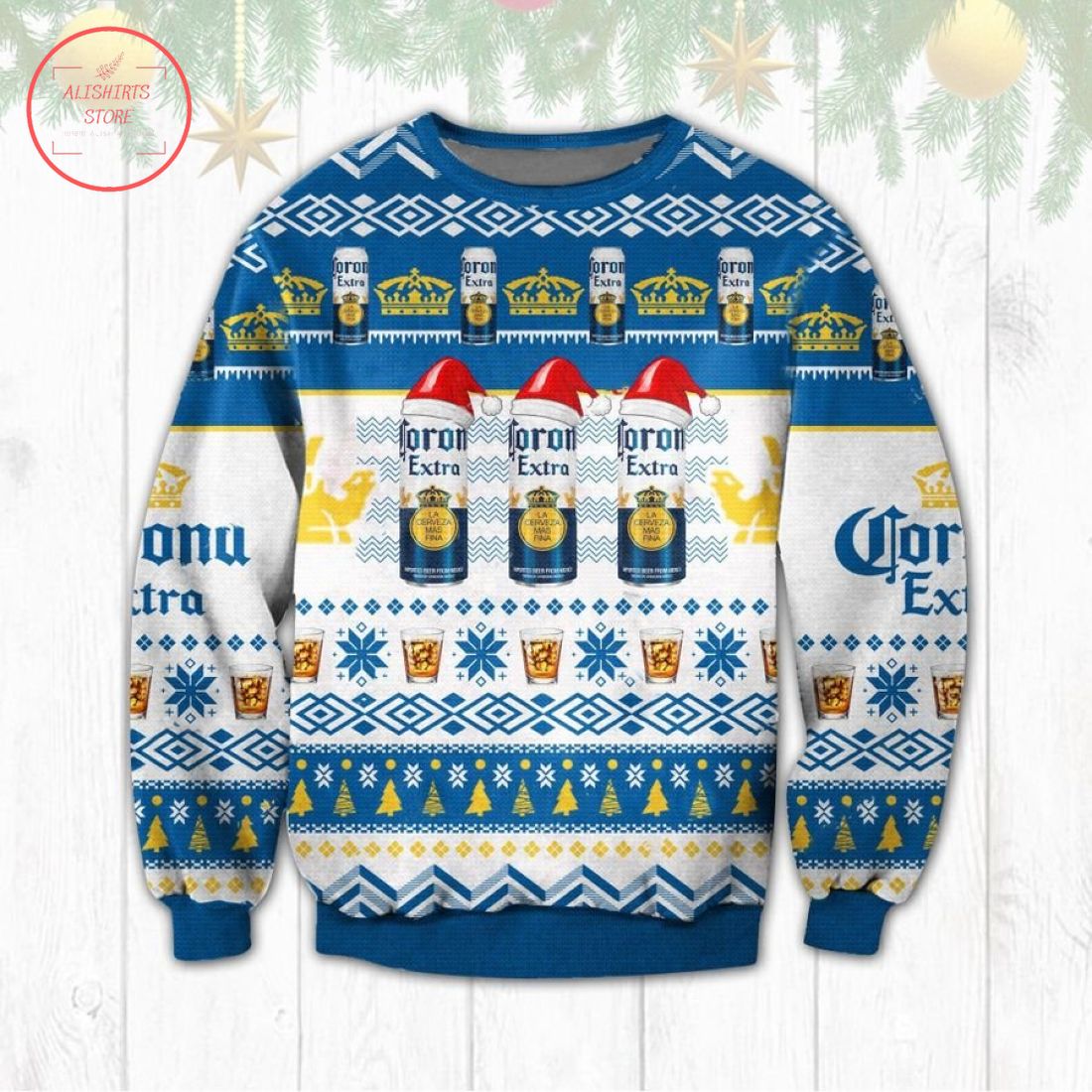 Corona Extra Beer Ugly Christmas Sweater