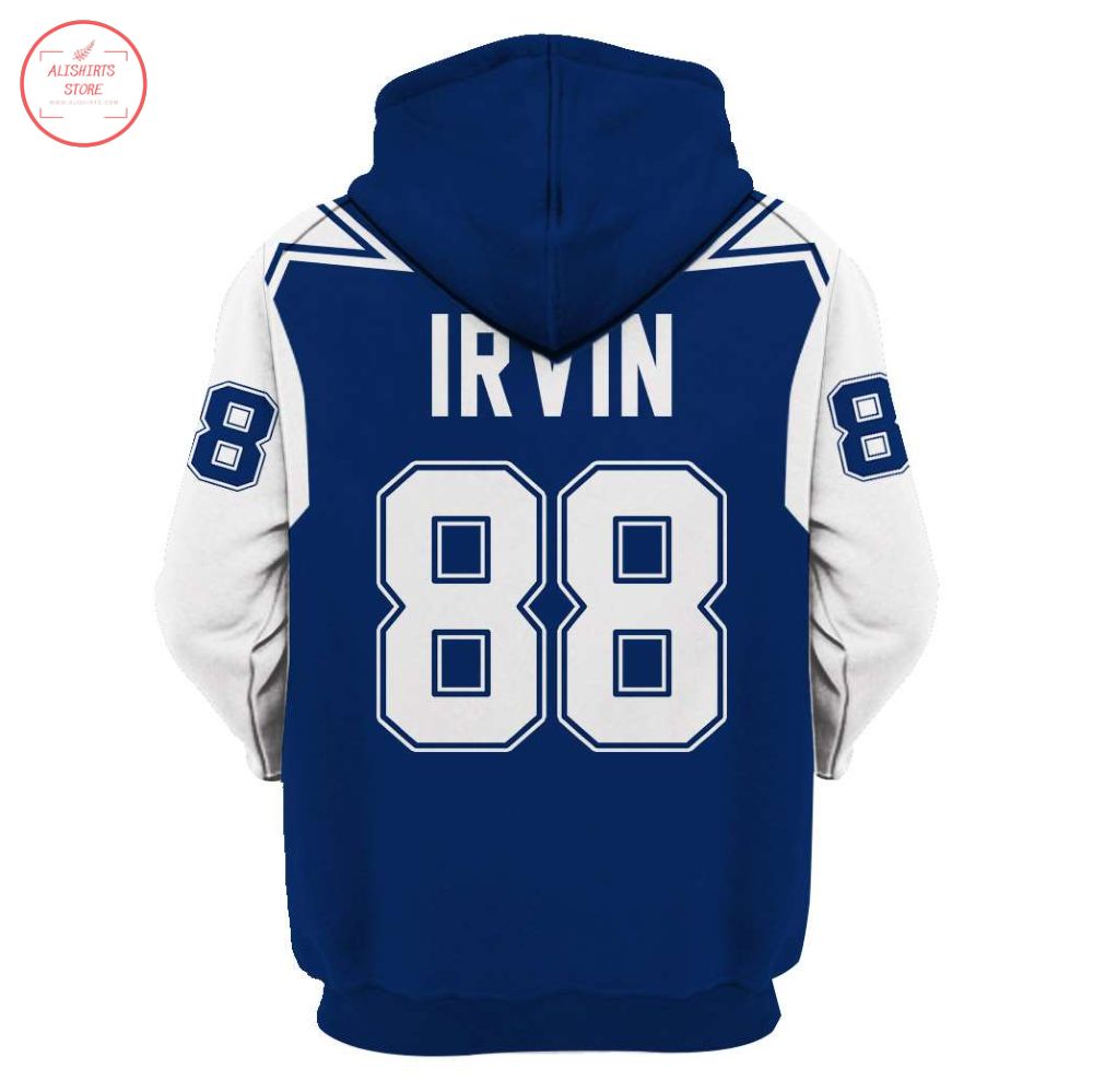 Dallas Cowboys Blue White 3d Hoodie