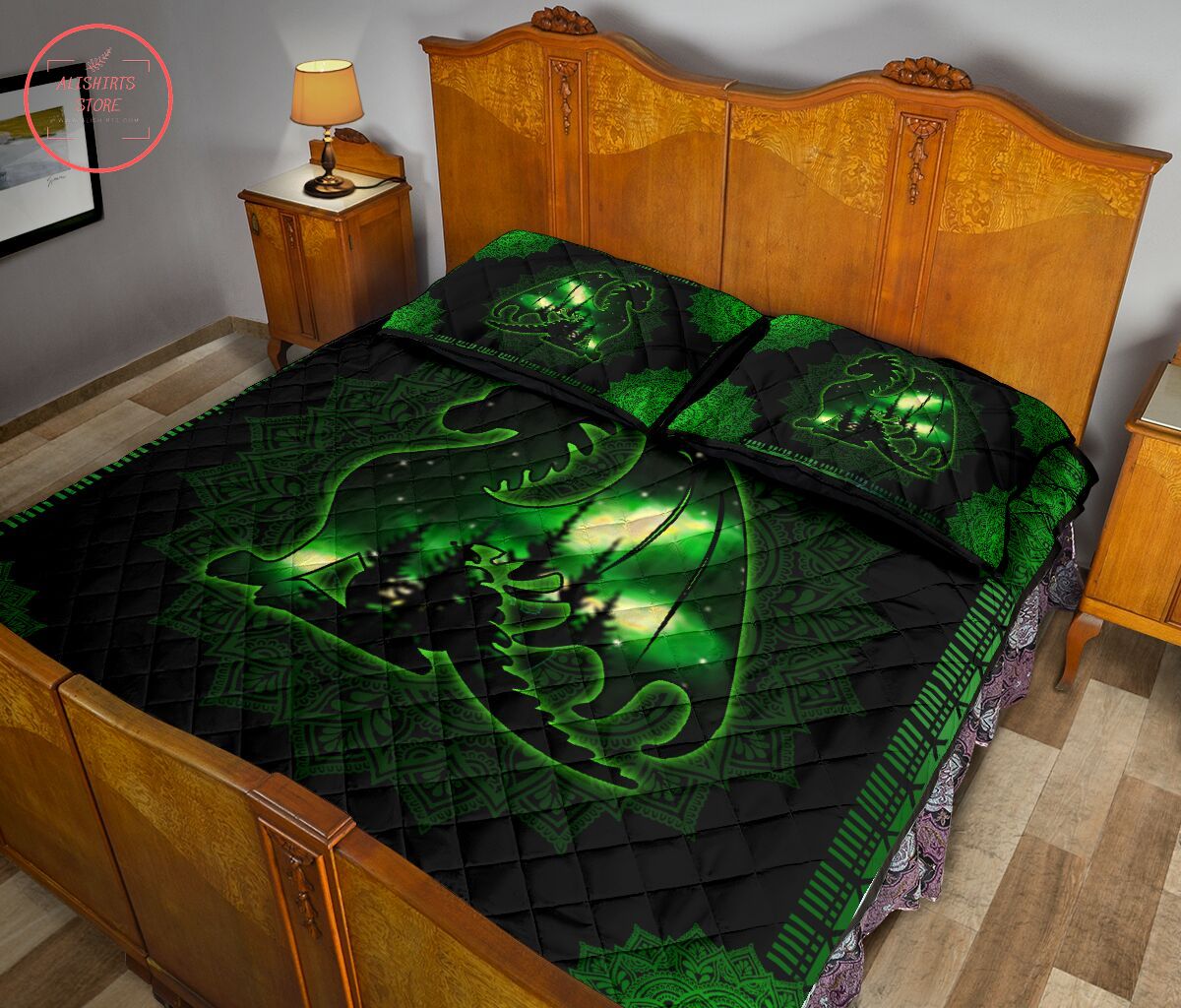 Dragon Green Bedding Set