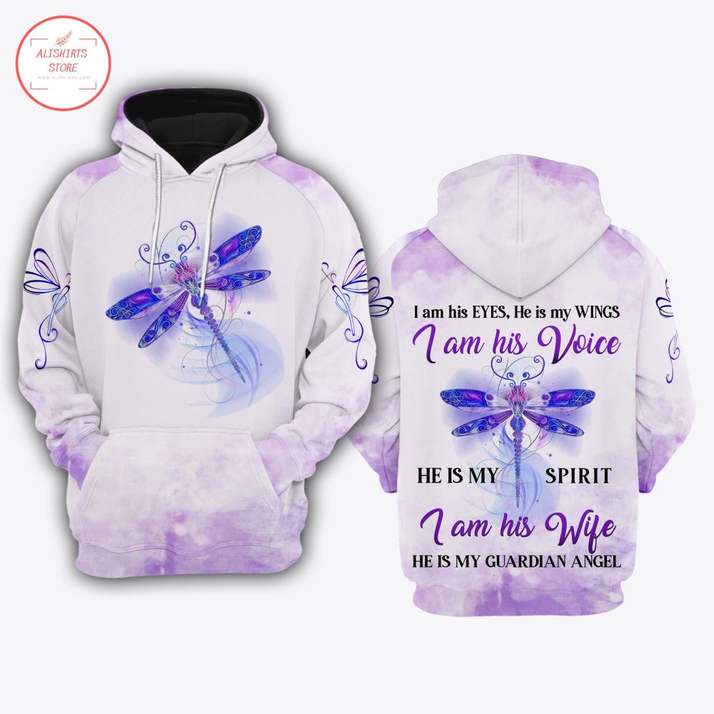 Dragonfly Is My Guardian Angel 3D Hoodie