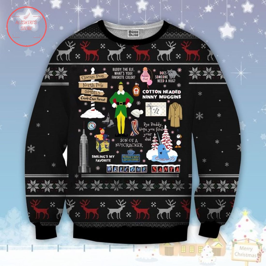 Elf Xmas Ugly Christmas Sweater