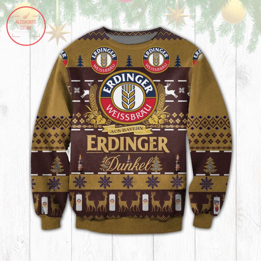 Erdinger Dunkel Ugly Christmas Sweater