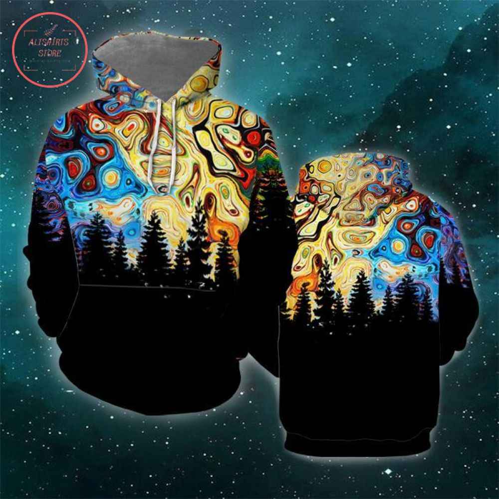 Forest Galaxy 3D All Over Print Hoodie